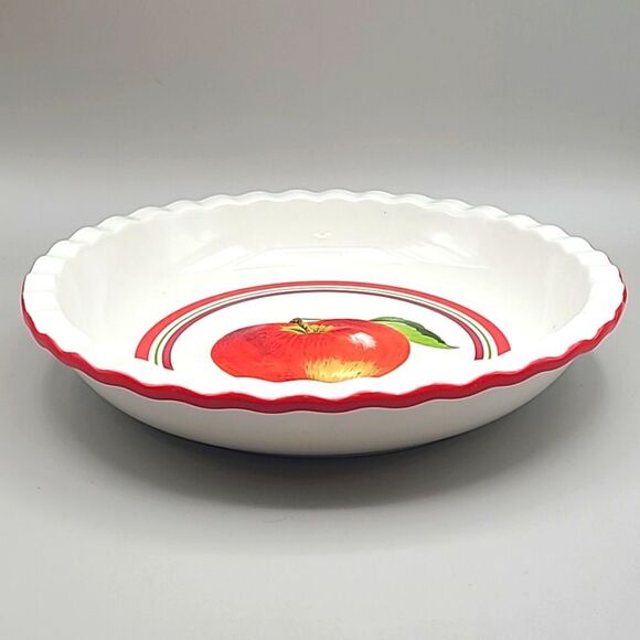 Bella Bug Ceramic Apple Pie Decorated Pie Plate - Picture 7 of 7